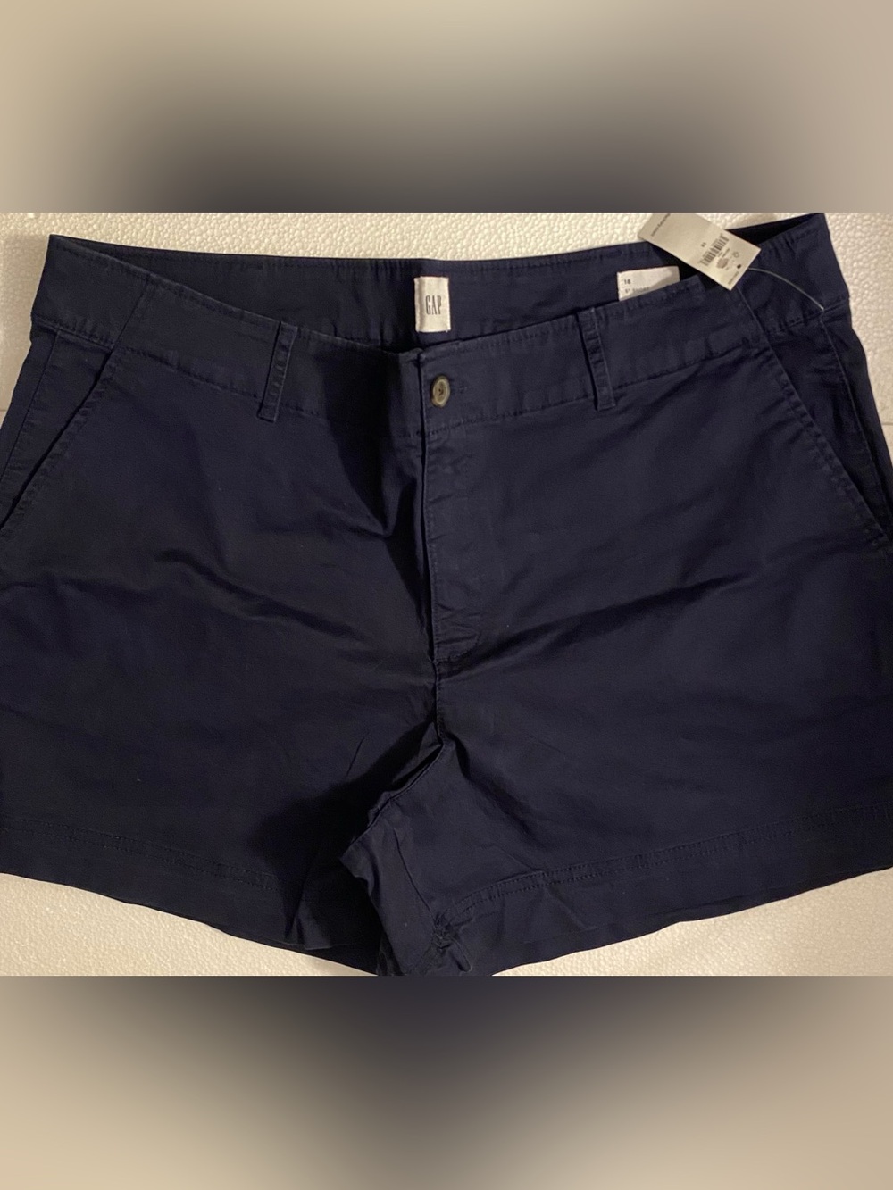 NWT GAP Classic High Waist Navy Shorts w/5" Length